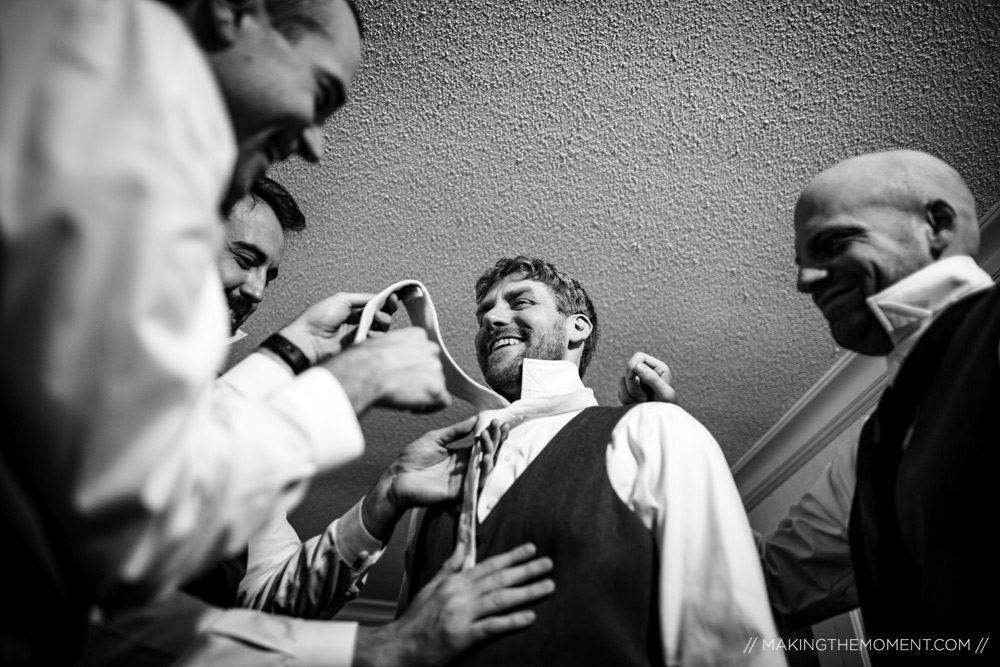 Candid Groomsmen Wedding Photographers Cleveland