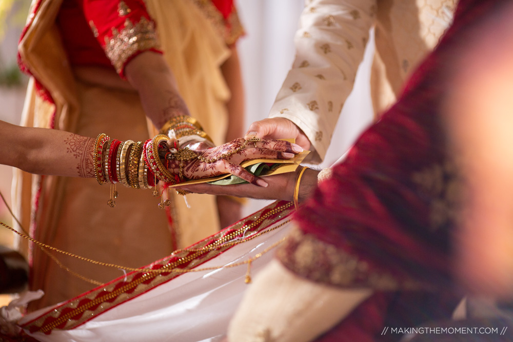 Creative Indian Wedding Ceremony Cleveland Photographer