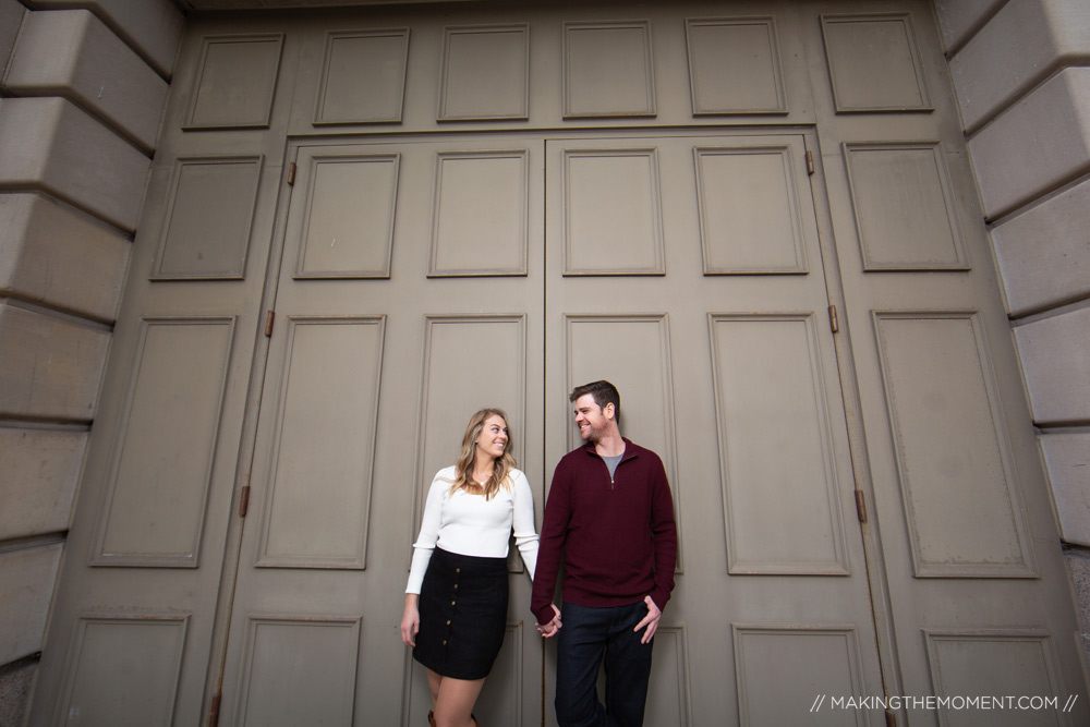 Downtown Engagement Session Cleveland Photographer