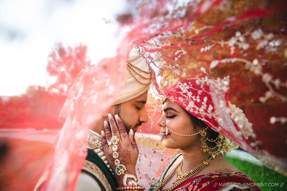 Unique Veil Best Indian Wedding Photographer Cleveland