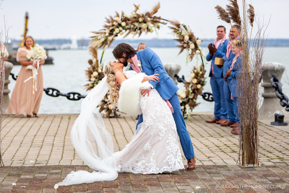 Lakeside Wedding Ceremony Cleveland Photographer