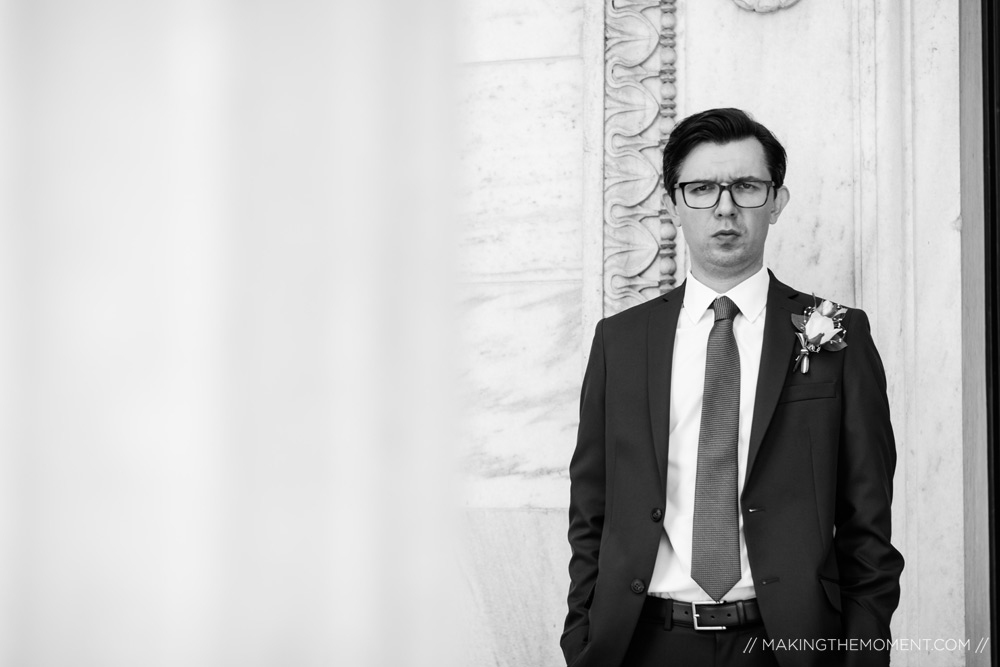 Candid Groom Wedding Photography in Cleveland