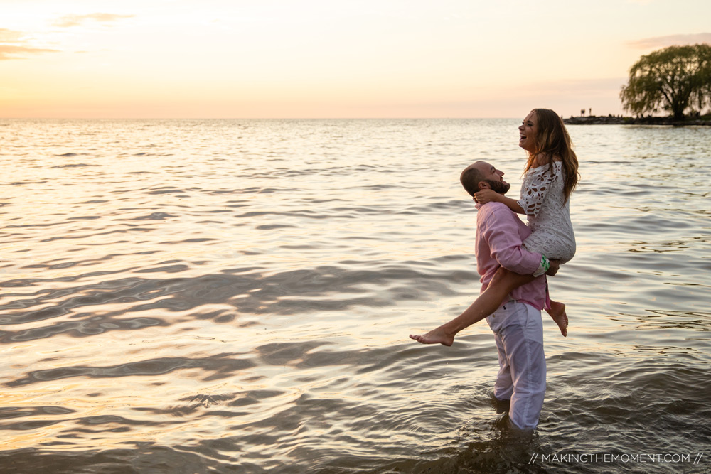 Edgewater Summer Engagement Session Cleveland Photographers