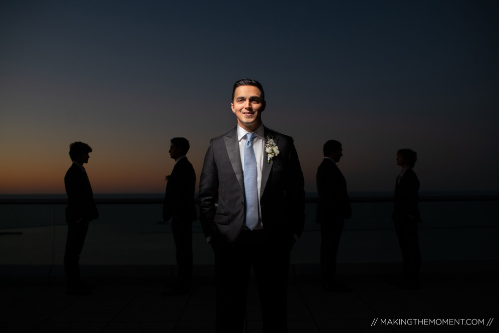 Groom Creative Wedding Photography Cleveland