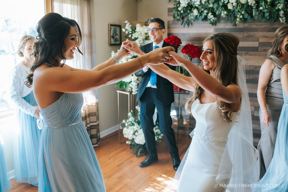 Candid Bridesmaids Wedding Photography Cleveland