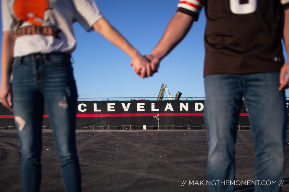 creative engagement session photographer cleveland ohio