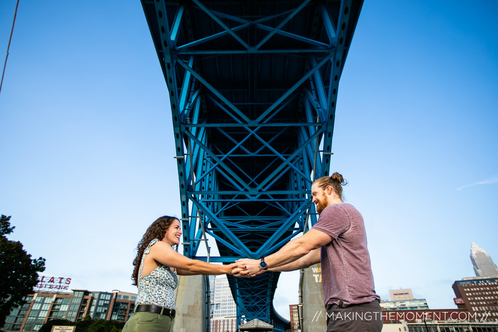 fun engagement session photographer in cleveland ohio