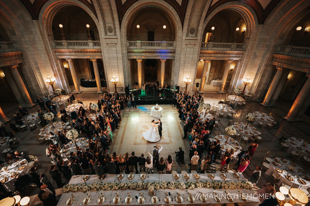 Old courthouse cleveland wedding reception