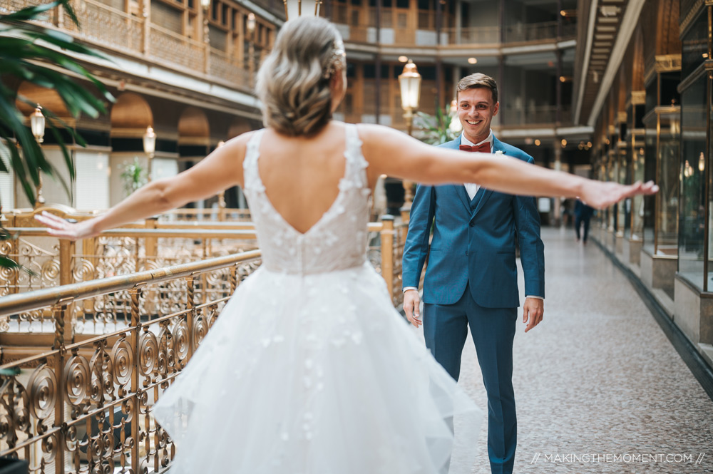 Cleveland arcade wedding photographer
