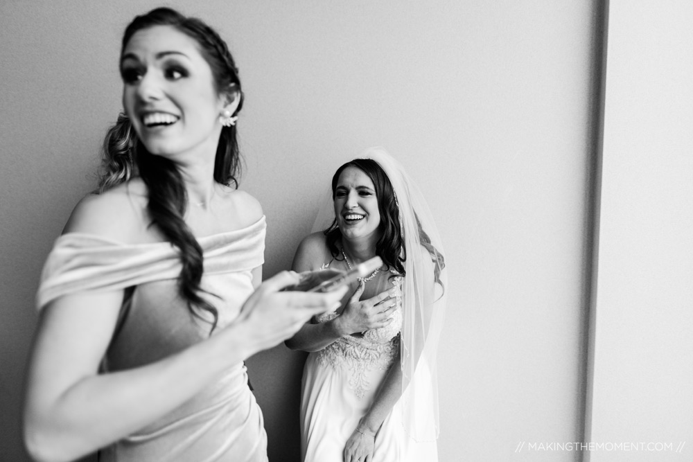 Black and White Wedding Photography Cleveland