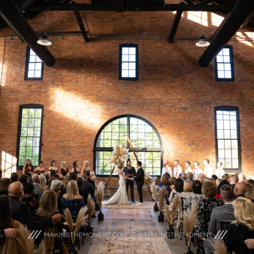Tenk West Bank Wedding Ceremony Cleveland
