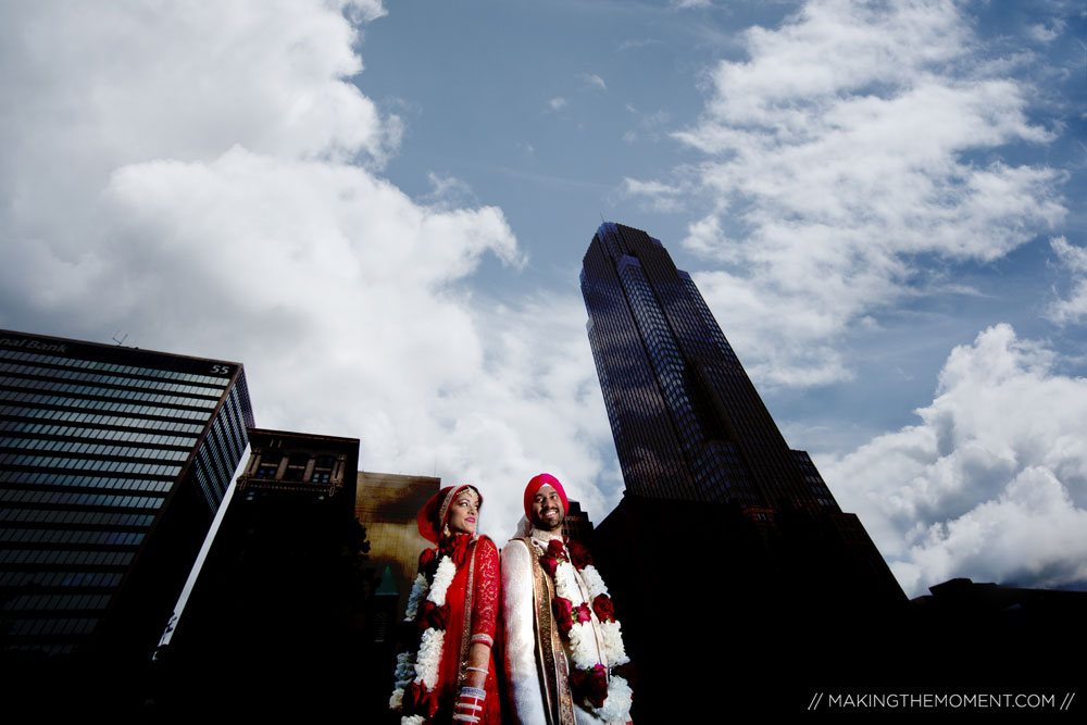 Downtown Cleveland Indian Wedding Photography