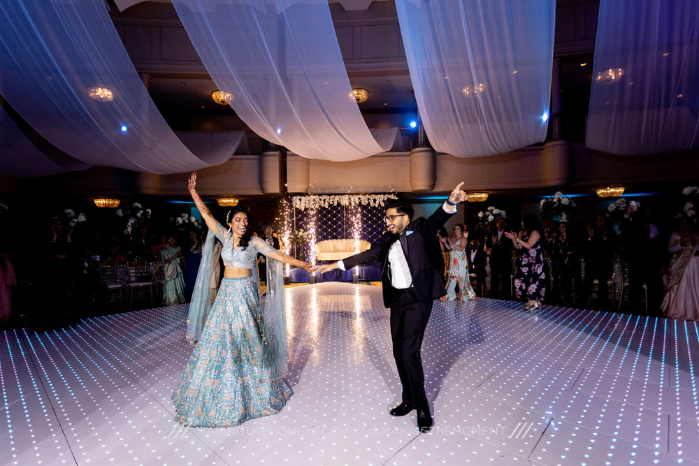 Indian Wedding Reception Dance Floor Hotel Cleveland