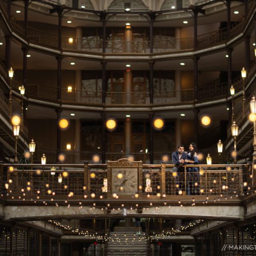 Engagement Photography Cleveland Arcade