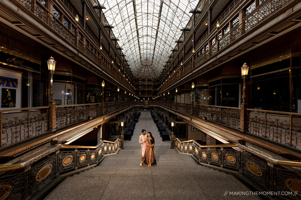 Cleveland Arcade Engagement Photo