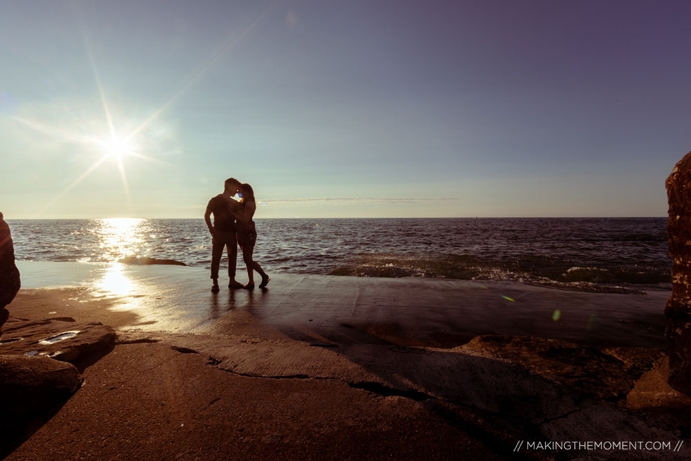 Lake Erie Engagement Photo