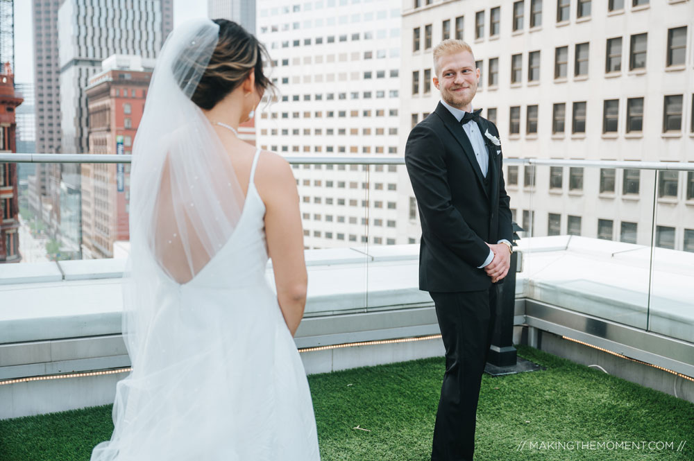 The 9 Cleveland Rooftop Wedding Photography