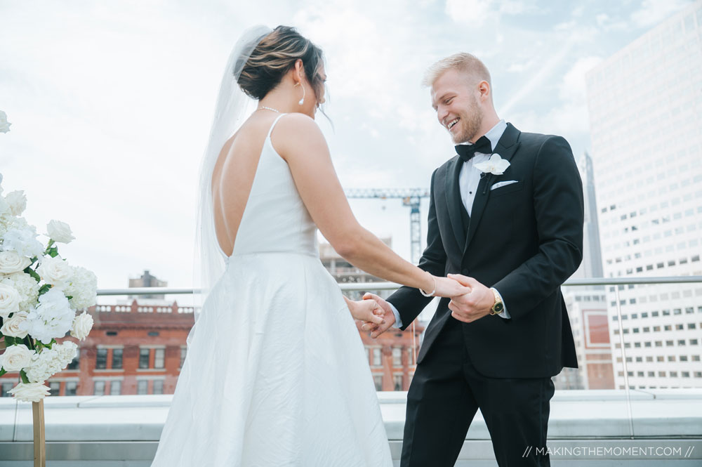 First Look Wedding Photo