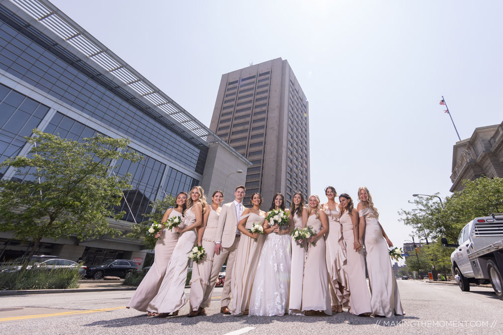 Wedding Photo Downtown Cleveland