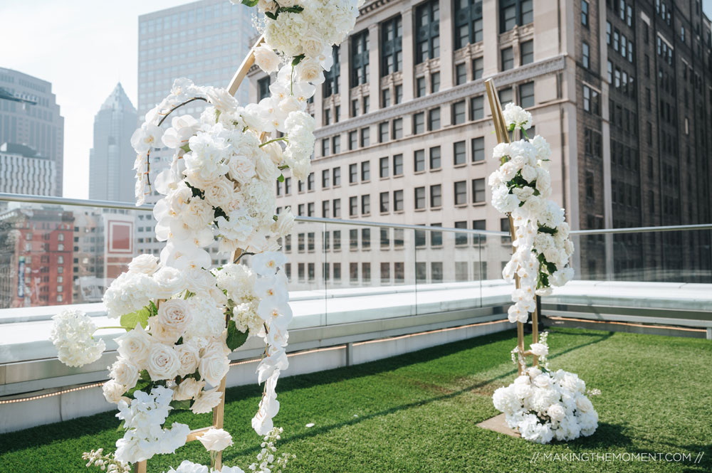 The 9 Cleveland Rooftop Wedding Decor