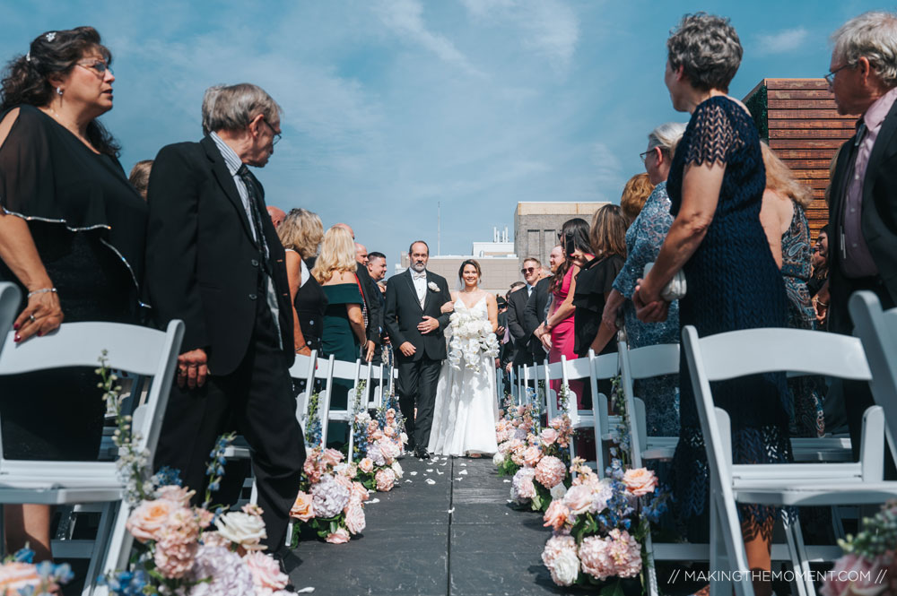 The 9 Cleveland Rooftop Wedding Ceremony