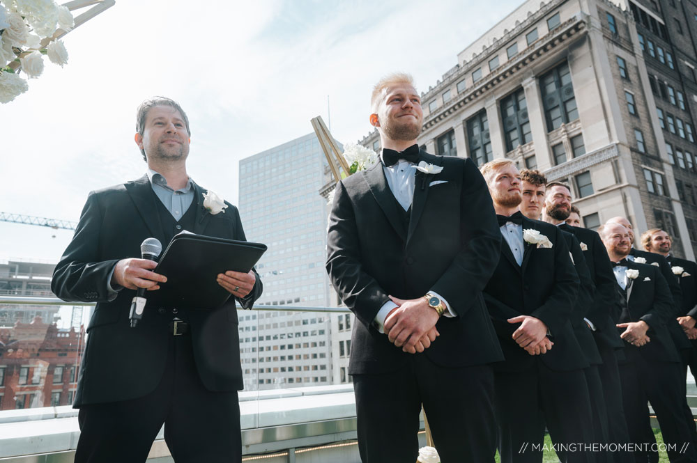 Rooftop Wedding Ceremony Photography