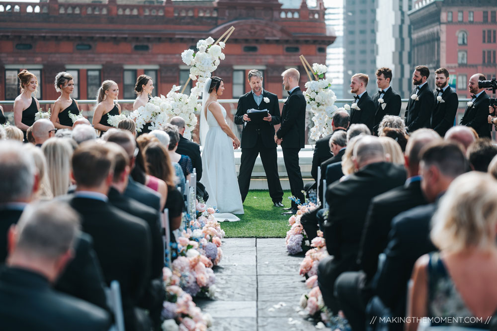 Rooftop Wedding Photography Cleveland