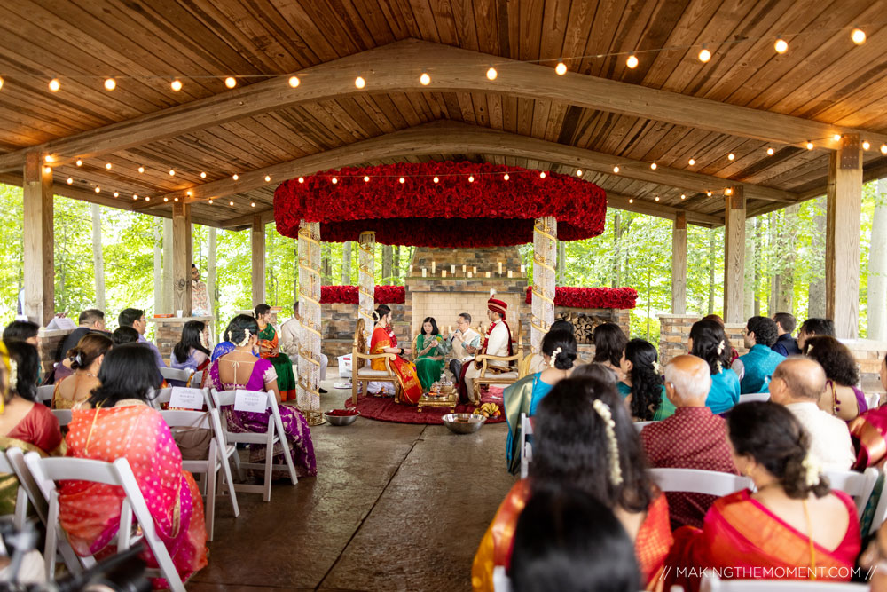 Outdoor Indian Wedding Ceremony Cleveland