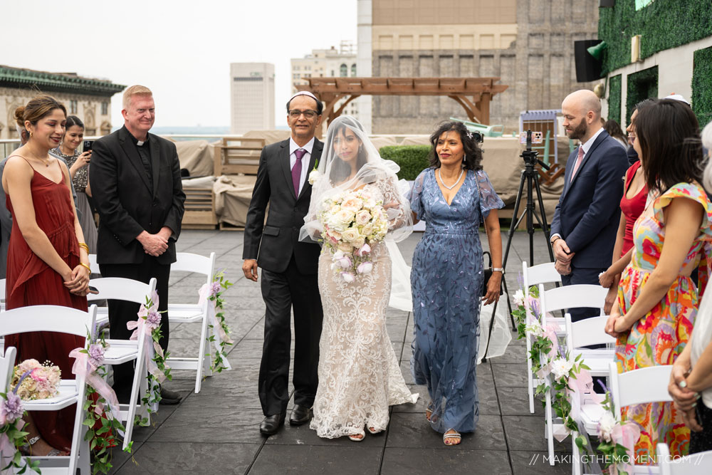 Rooftop Wedding Ceremony Cleveland