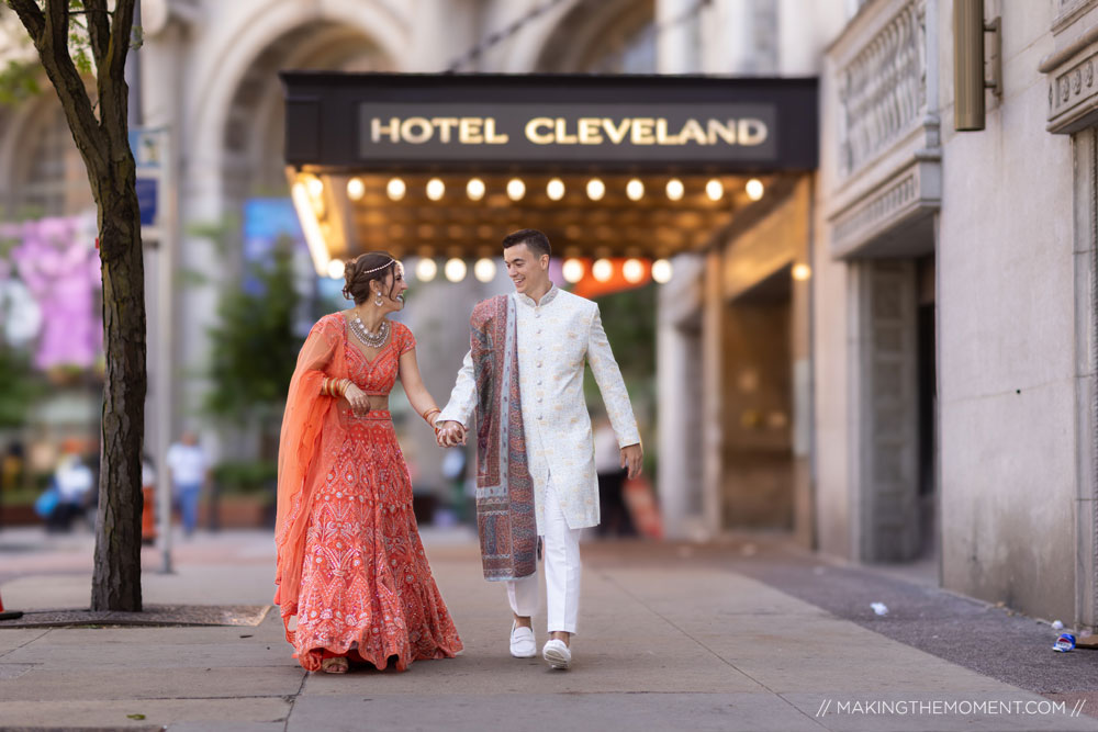 Hotel Cleveland Indian Fusion Wedding Photography
