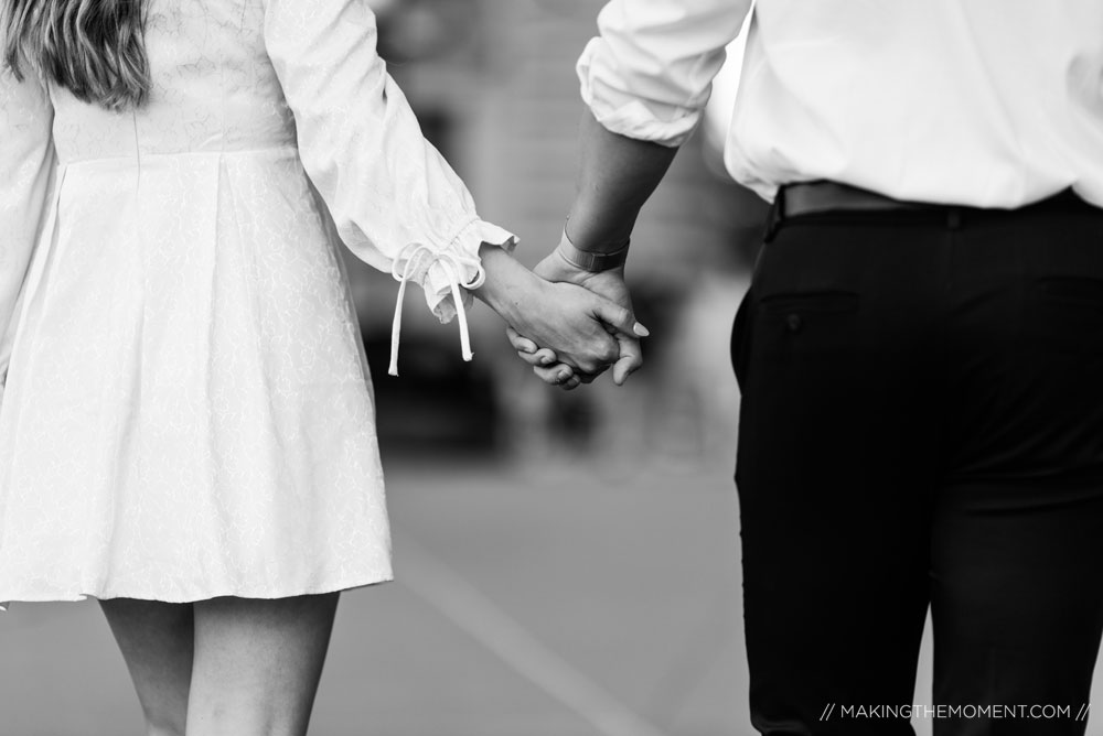 Black and White Engagement Photography Cleveland