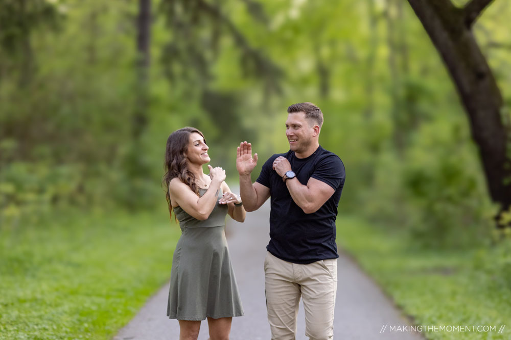 fun engagement and wedding photoraphy inspiration cleveland ohio